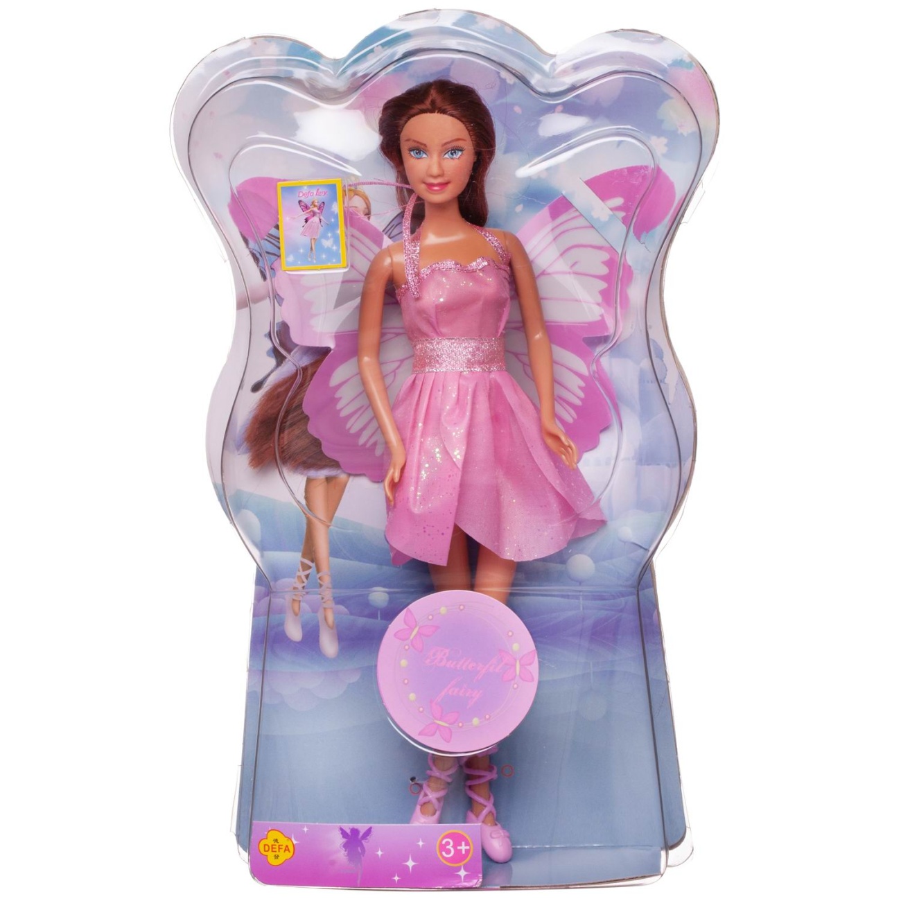 Кукла Defa Lucy Фея с крыльями в розовом платье, 29 см 8135d/розовое