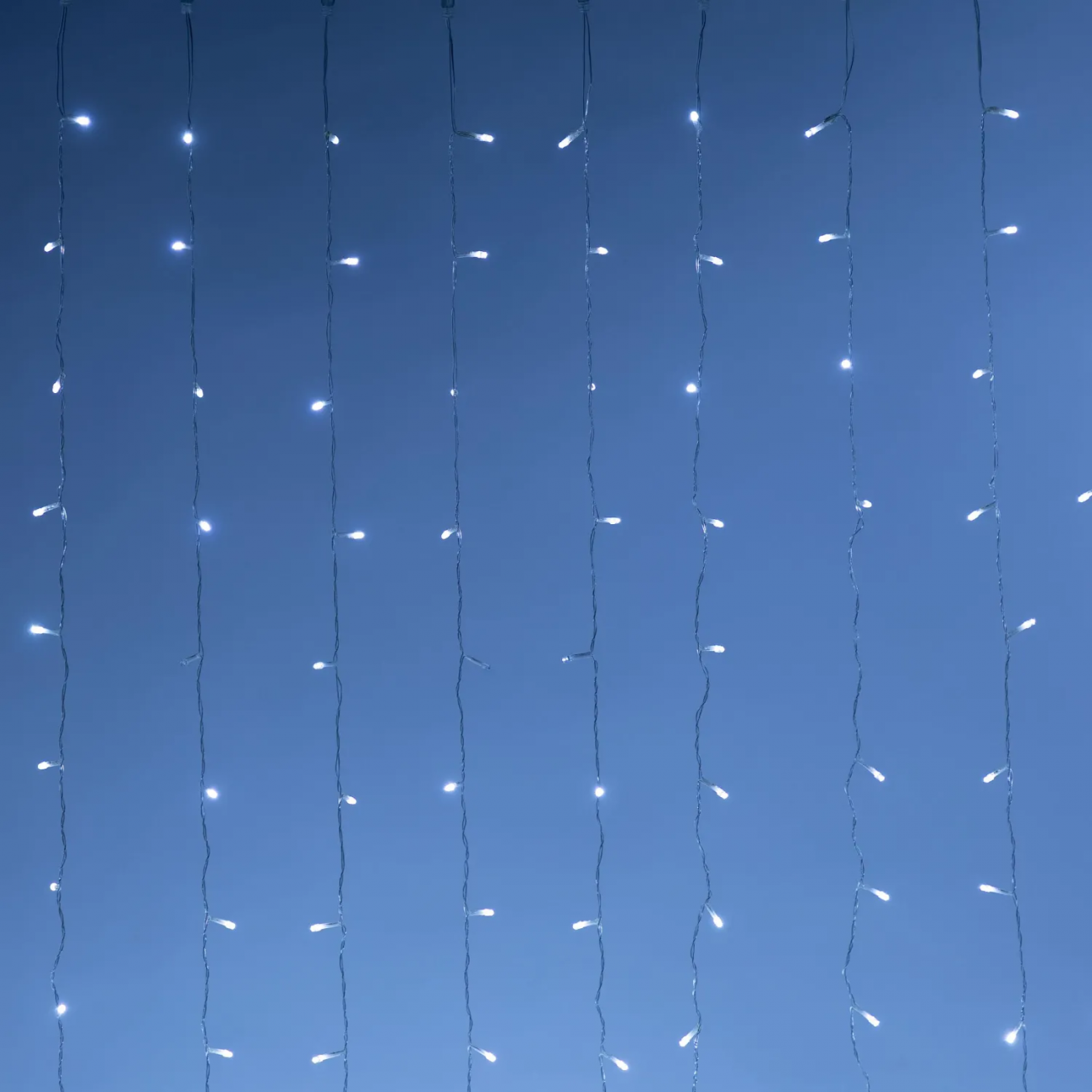 Электрогирлянда Дождь 2x3 м 600LED мерц. IP44 отсоед. нити, хол.бел.HD-YW03 2331915