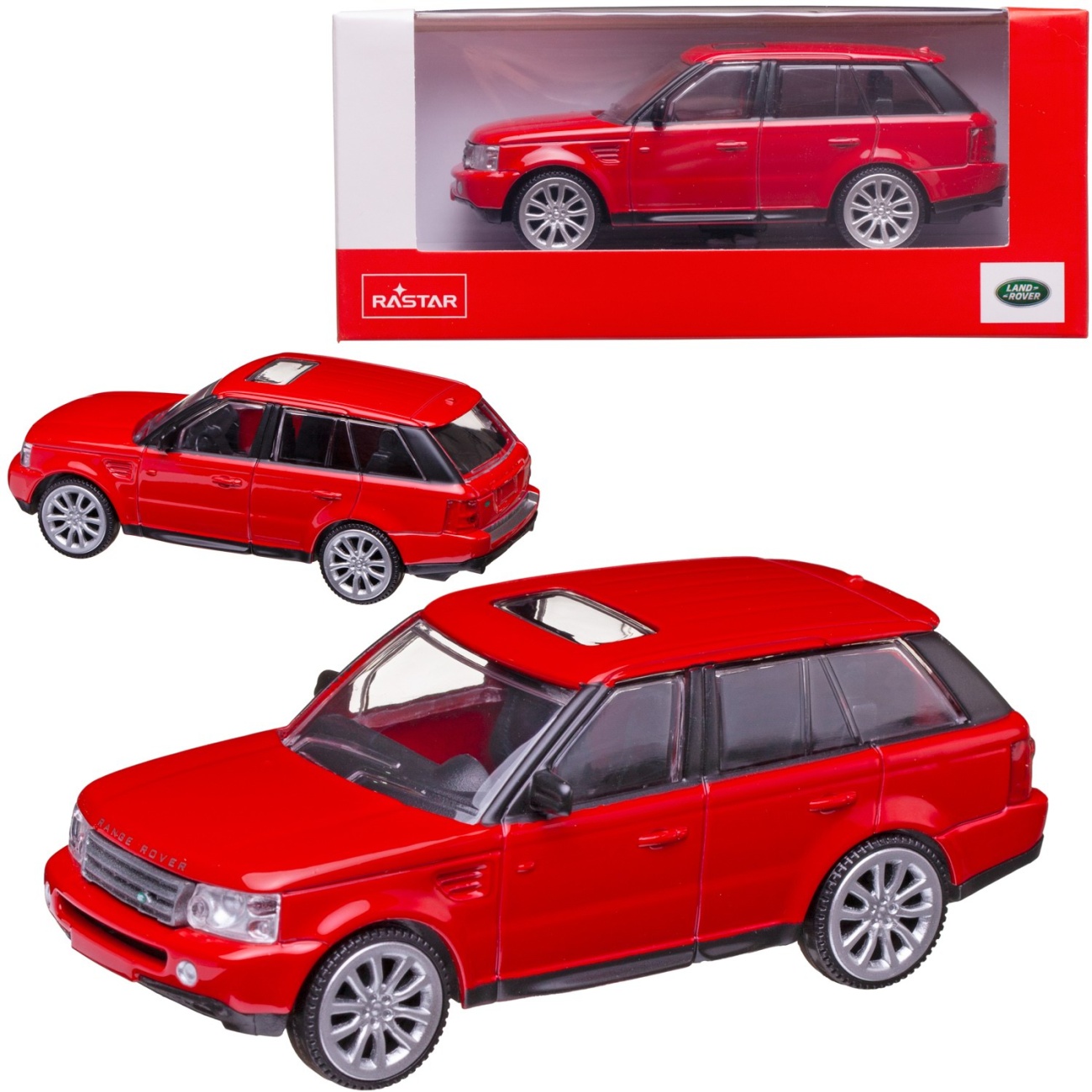 Машина металл. 1:43 Range Rover Sport, цвет красный RASTAR 36600R