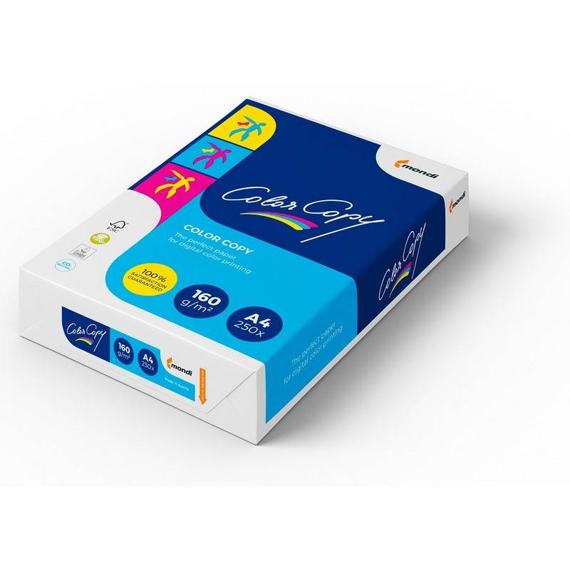 Бумага для цветной лазерной печати Color Copy (А4, 160 г/кв.м, 250 листов) 65186
