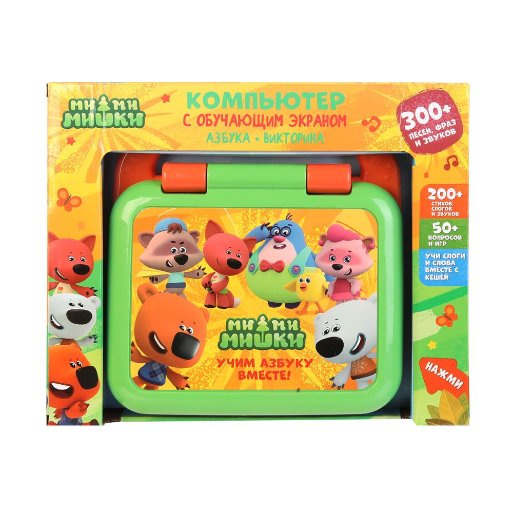 Компьютер с led- экраном "Ми-ми-мишки" 300 песен, фраз, звуков, свет. УМка HT1176-R (48) (36)