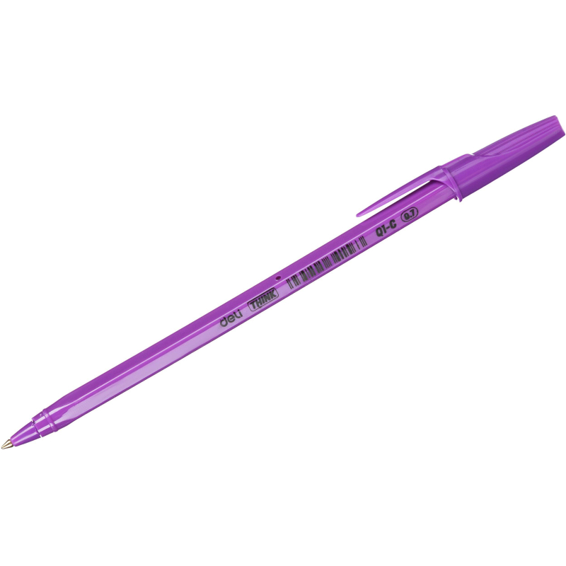Ручка шариковая неавтомат. Deli Think шар0,7мм,лин0,5мм син,масл,асс 1684059 EQ1-C