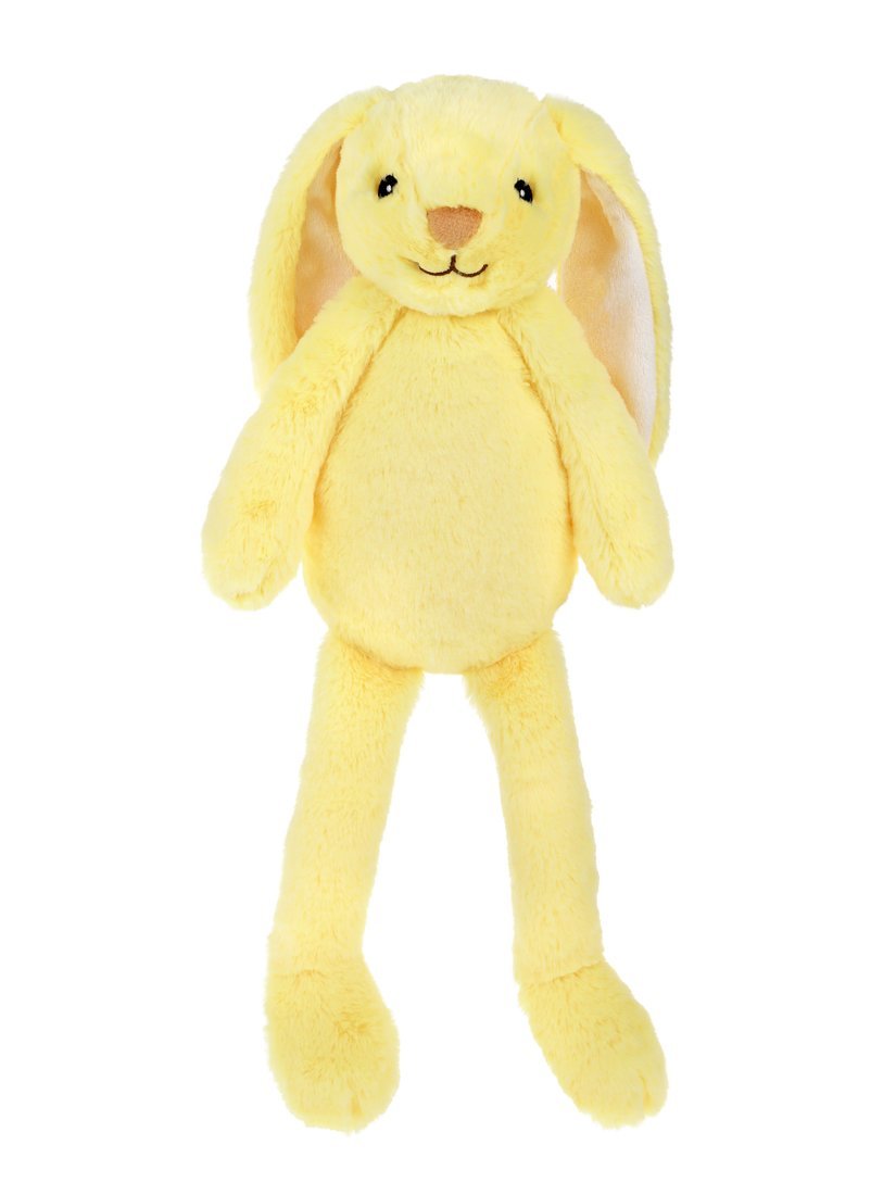 Мягкая игрушка Зайка Радуга 24см, желтый Fluffy Family 682335