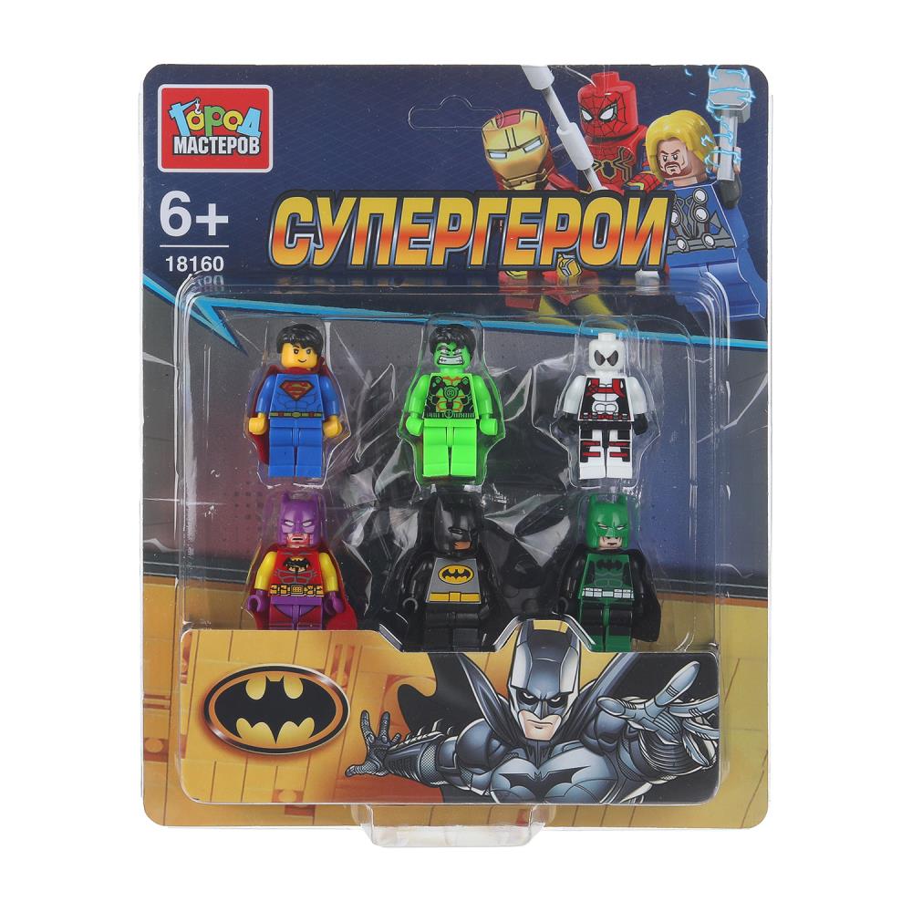 Конструктор фигурки Бэтмен+супер герои - 6 шт. Город Мастеров 18160-ZH