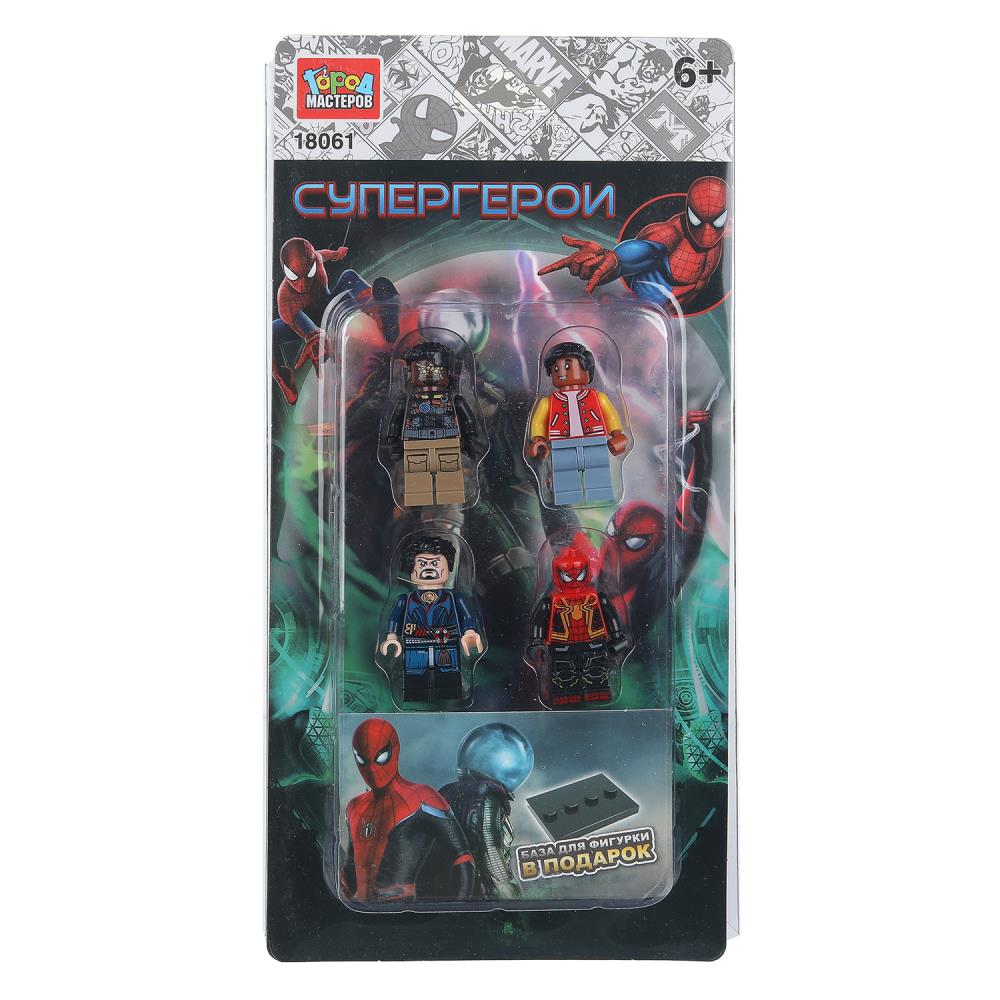 Конструктор фигурки "Супергерои", 4 шт. Город Мастеров 18061-CY