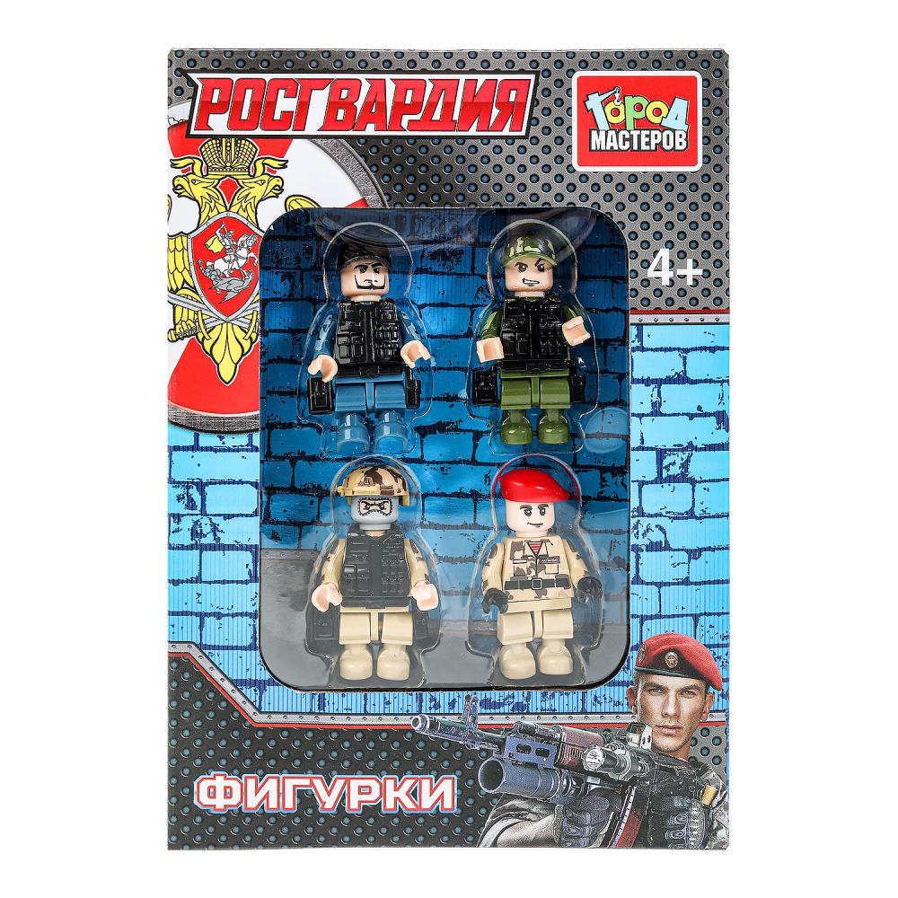 Конструктор фигурки, 4 шт. "Росгвардия" Город Мастеров 18084-KK