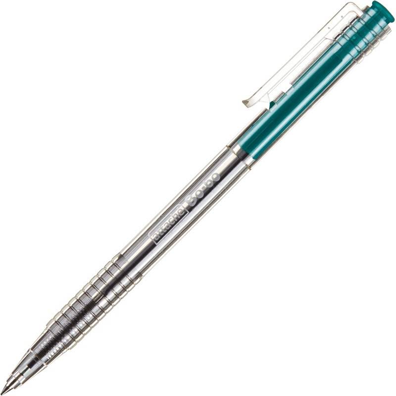 Ручка шариковая автоматическая Attache Bo-bo зеленая (толщина линии 0.5 мм) 389769