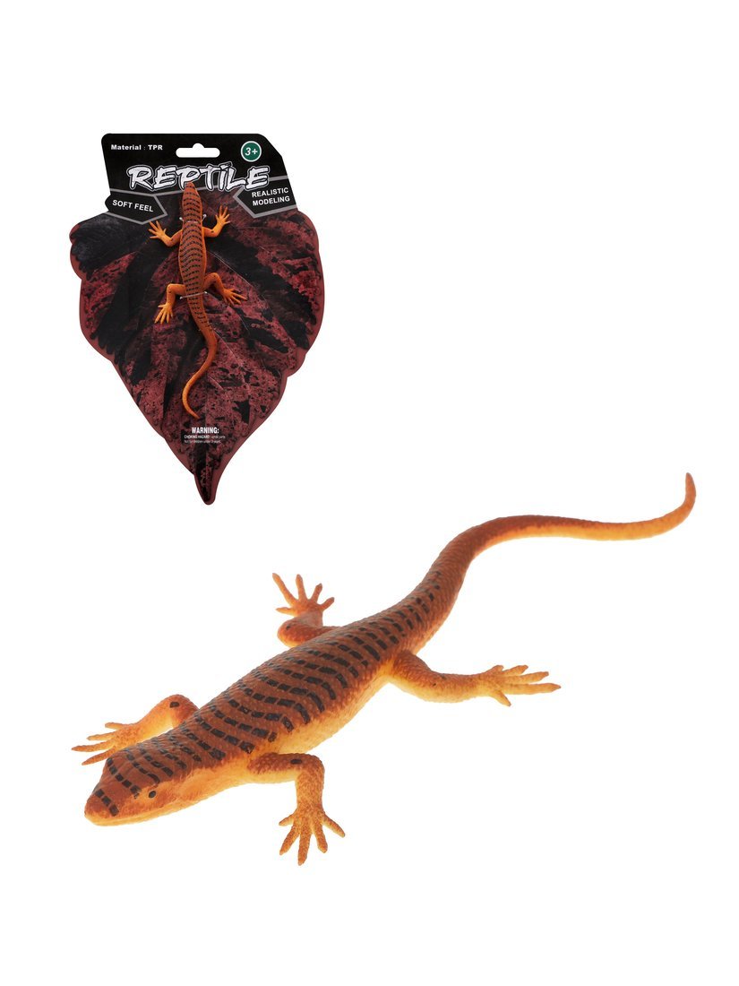 Ящерица, игрушка натуралистичная на картонном листе Наша Игрушка 5112-3