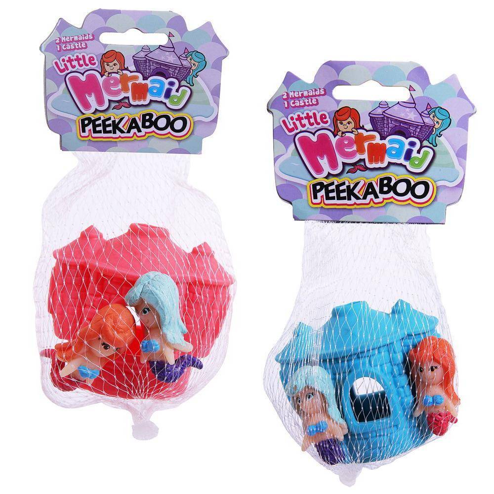 Игрушка-антистресс тянучка "Русалочки в домике" 2 цвета в асс. (голубой/розовый). ABtoys D58A-10476/1