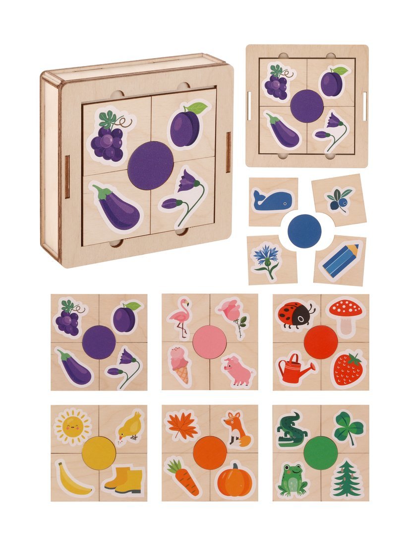 Пазлы "Подбери цвета", 7 цветов Mapacha 962520