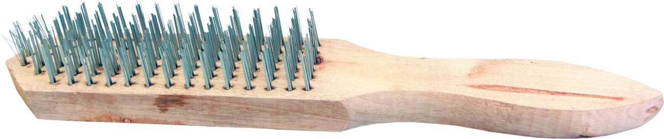 Щетка металлическая 6-рядная с деревянной ручкой Sparta (748265) 1105498