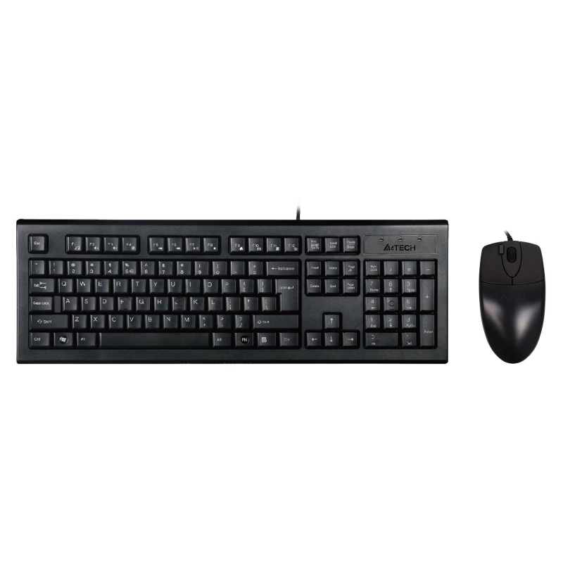 Набор клавиатура+мышь A4Tech KR-8520D клав:черный мышь:черный USB 1557522 477615
