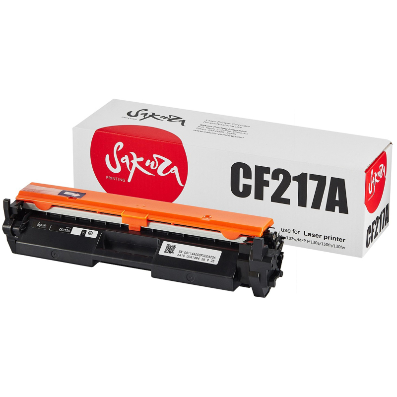Картридж лазерный SAKURA CF217A чер. для HP LJP M102/ MFP M130 1604767 SACF217A