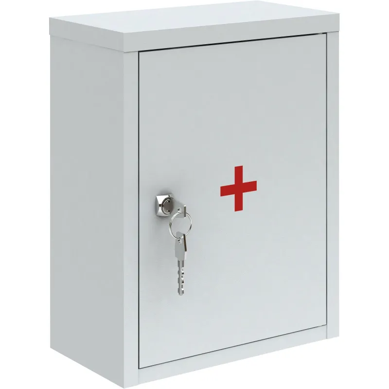 Аптечка металлическая P_АМ-1 медицинская 300х160х380 ПАКС металл 1135626