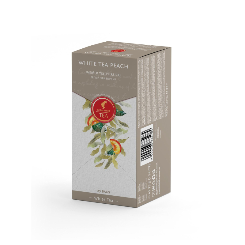 Чай Julius Meinl Белый персик фруктвоый прем пакетированный 25пак/уп, 88598 1230072