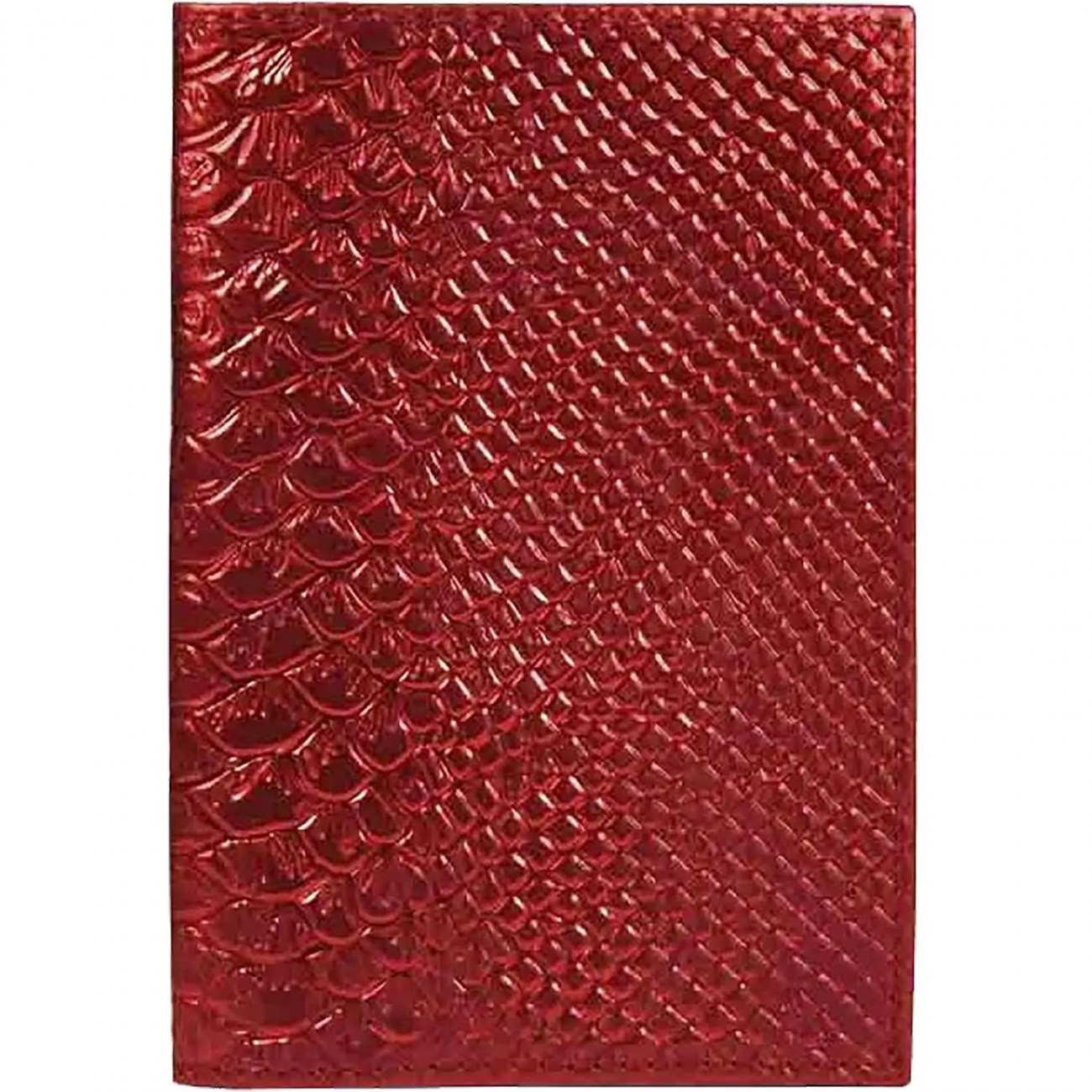 Обложка д/паспорта нат.кож, красн,  Железный Питон 2320572 1,2-060-248-0