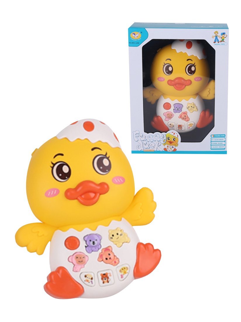 Утенок, свет/звук, игрушка музыкальная Наша Игрушка 855-124A