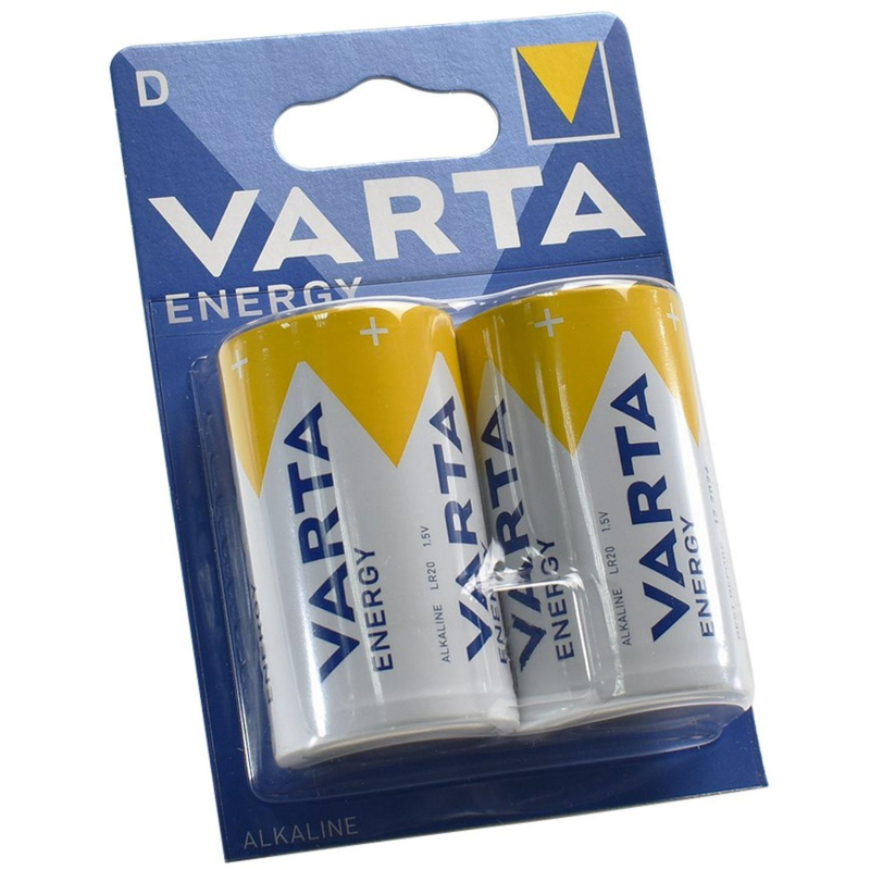 Батарейка Varta ENERGY LR20 D 2шт/бл Alkaline 1.5V (4120) (4120229412) 1931778