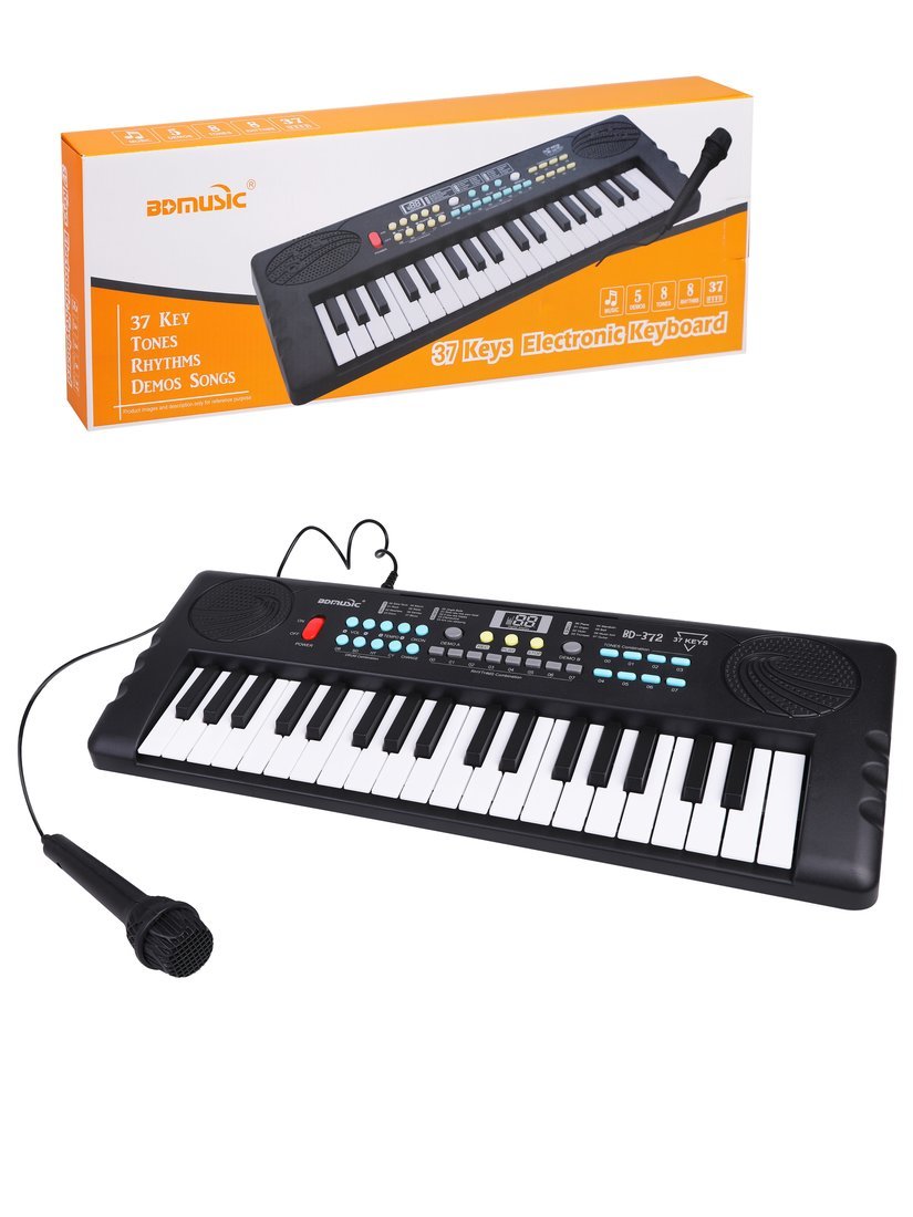 Музыкальный инструмент: Синтезатор, 37 клавиш, микрофон Наша Игрушка BD-372