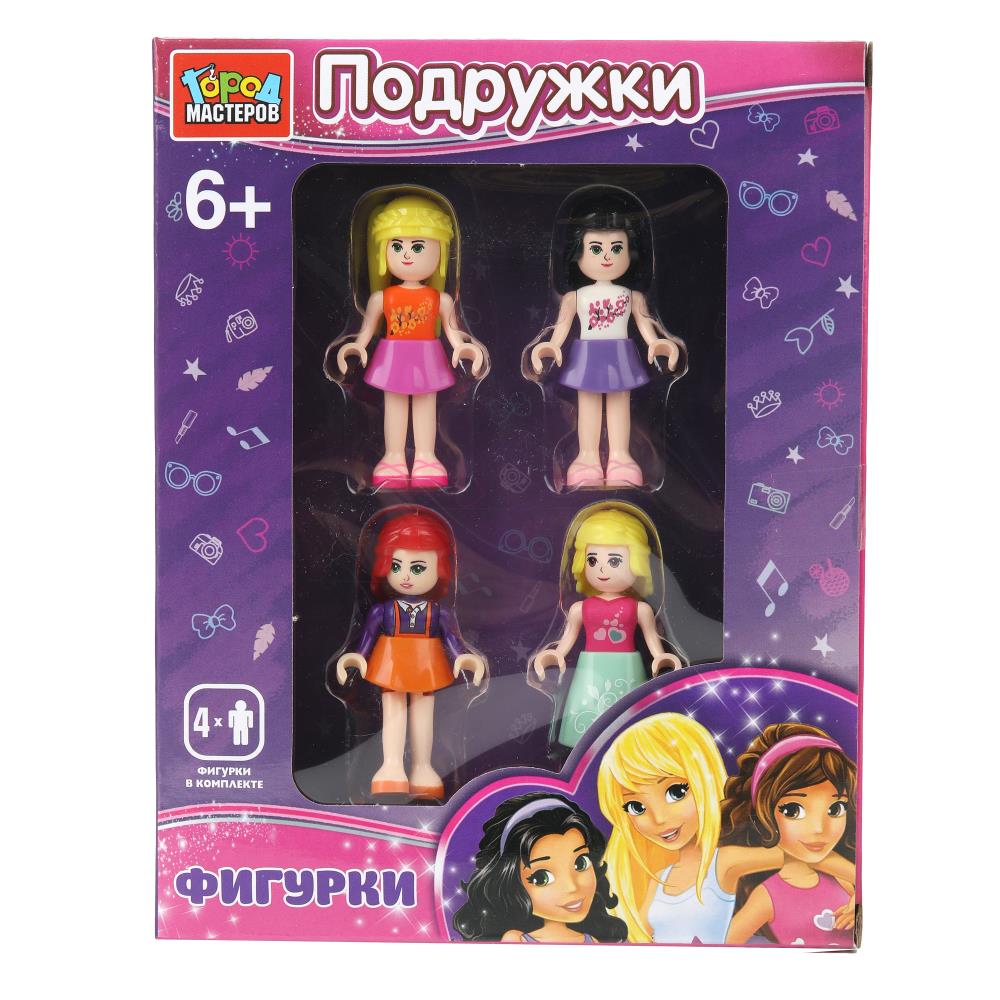 Конструктор фигурки "Подружки" 4 шт. Город Мастеров 18090-AA