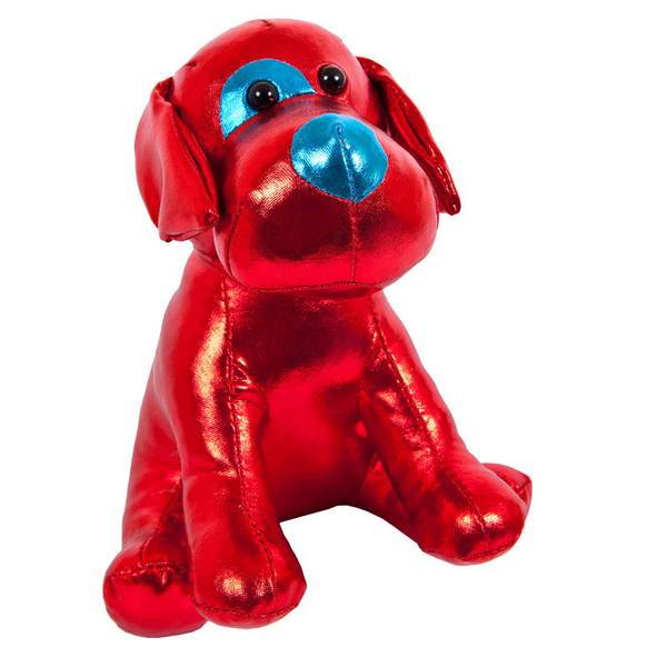 Игрушка мягкая "Блеск" Собака красная 15 см Abtoys M2052