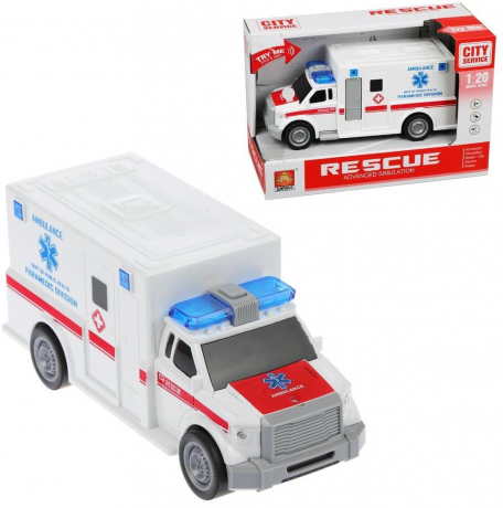 Машина "Скорая помощь" инерционная, свет, звук Наша Игрушка WY670A