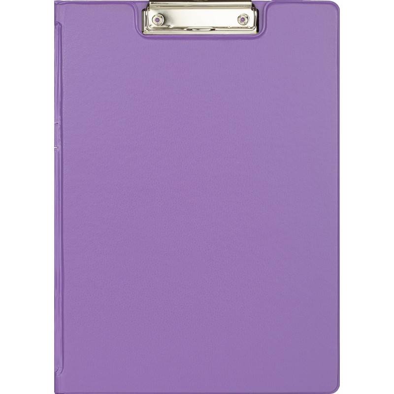 Папка-планшет с зажимом Attache Bright colours A4 сиреневая с крышкой 1209648