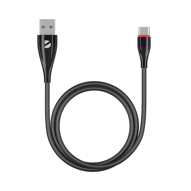 Кабель Deppa Ceramic USB - USB-C, 1м, черный 1665478 72288