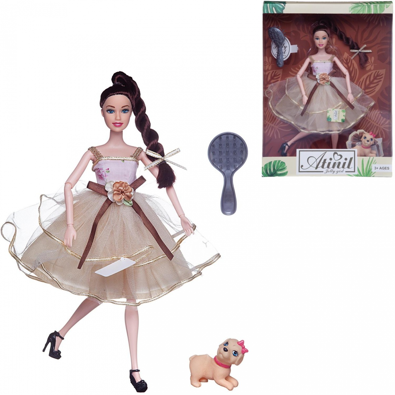 Кукла Junfa Atinil В гармонии с природой в платье с двухслойной воздушной юбкой, 28см WJ-21573