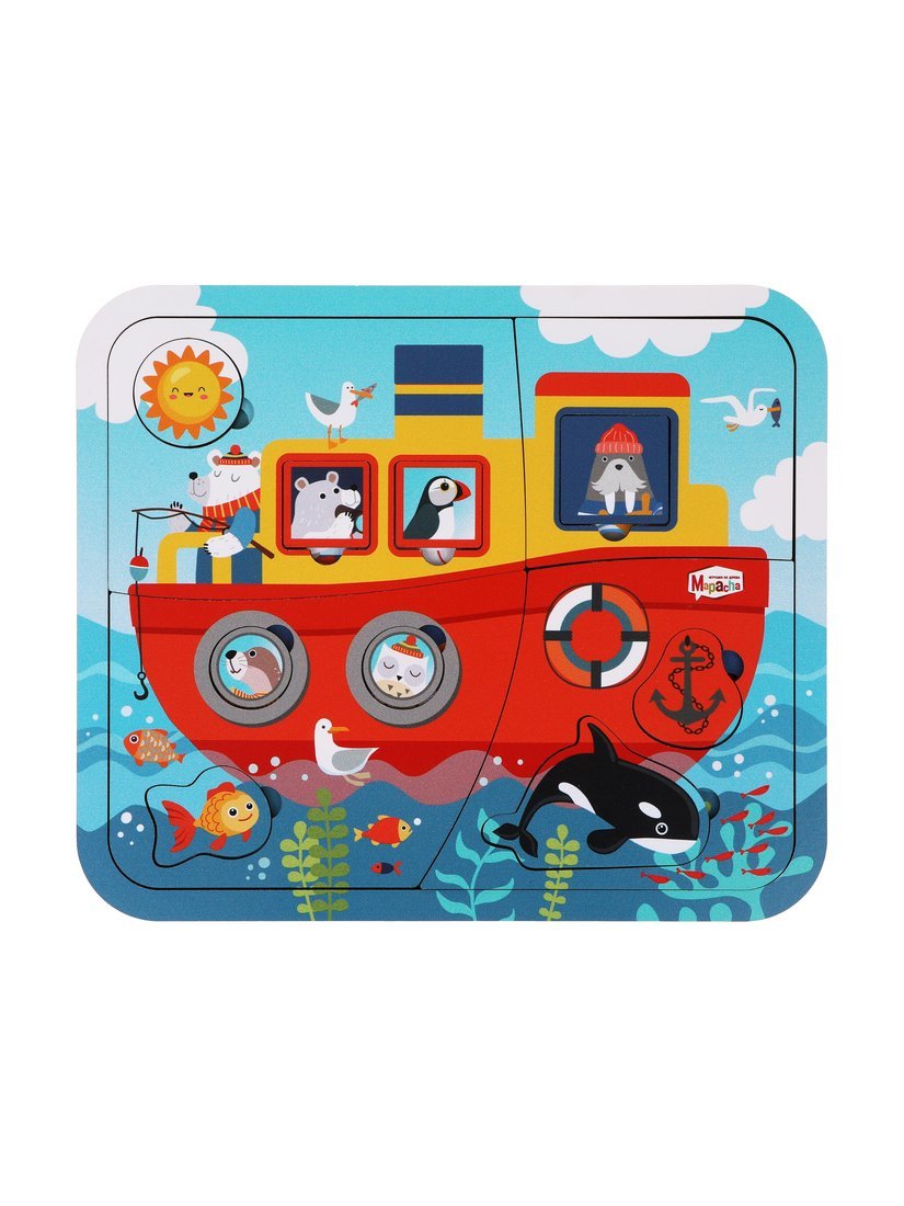 Пазл многослойный Корабль, 23 детали Mapacha 962223