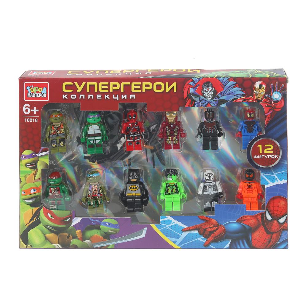 Конструктор фигурки "Супер герои" - 12 шт. Город Мастеров 18018-ZH