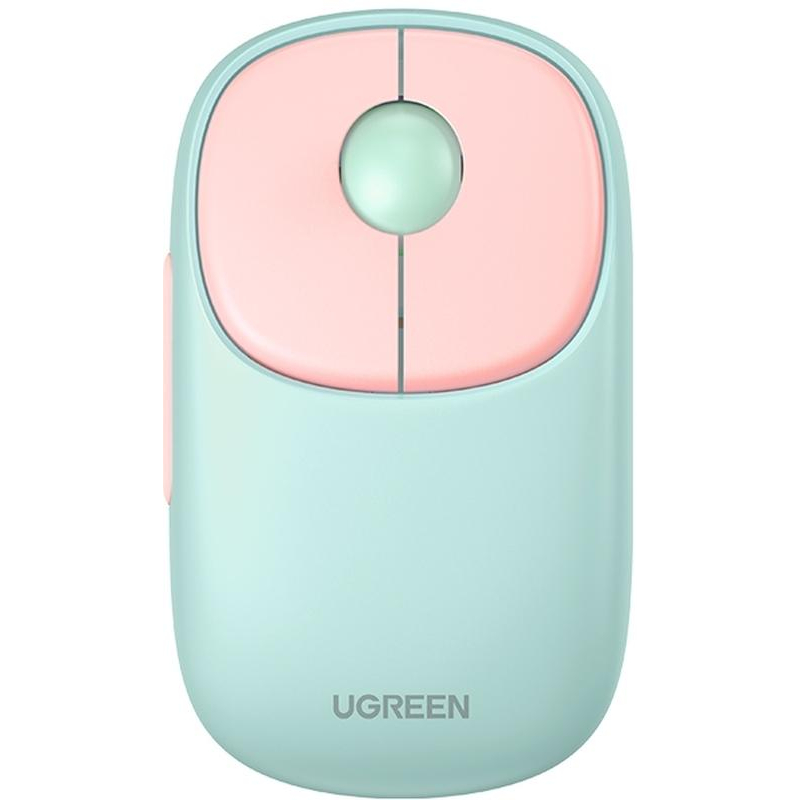 Мышь компьютерная UGREEN MU102 (15722) WLS, 2.4 GHz&BT, розовый 1951282 15722_