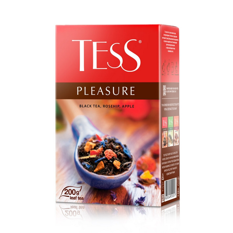 Чай Tess Pleasure листовой черный с добавками,200г 1005-12 1221750
