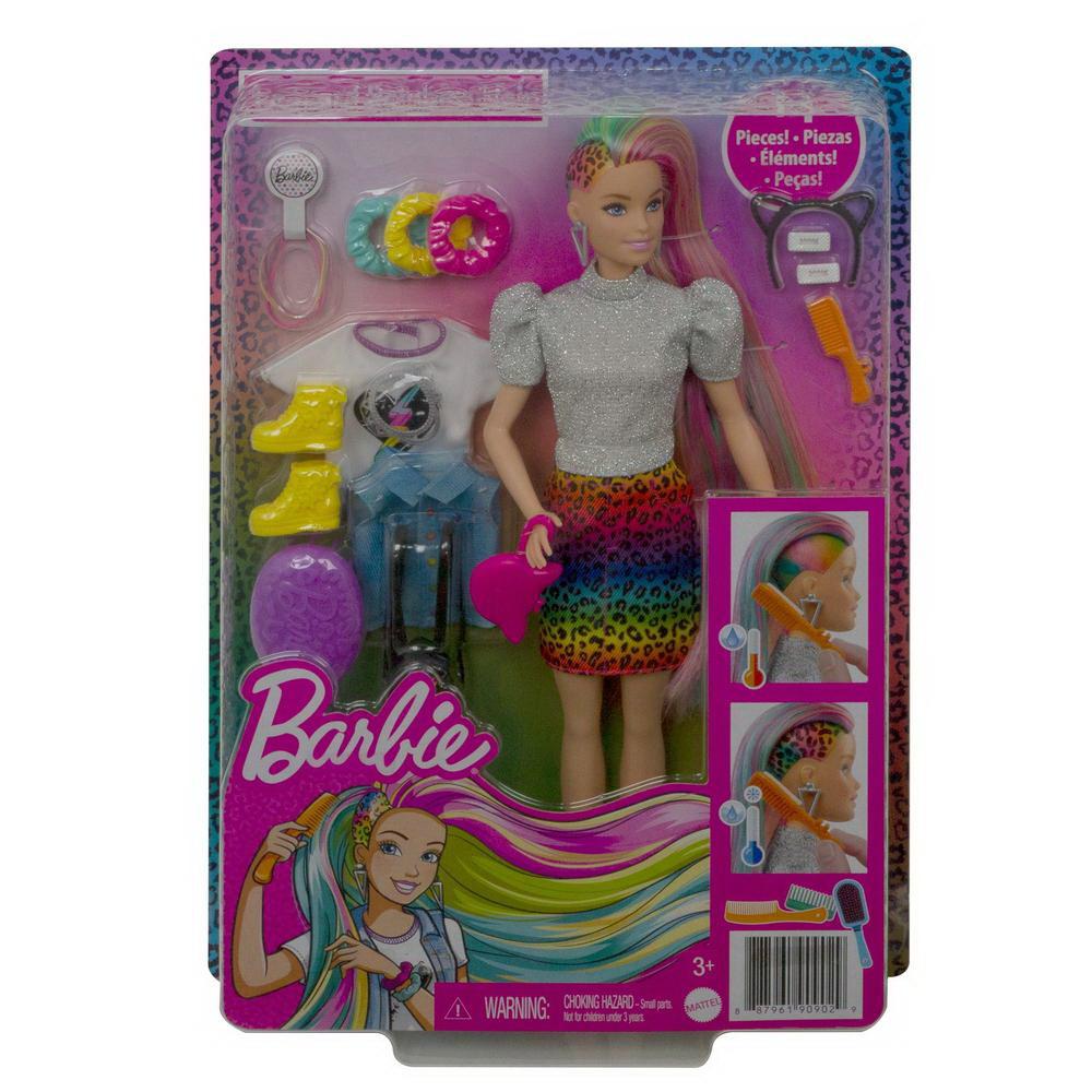 Кукла Mattel Barbie с разноцветными волосами GRN81