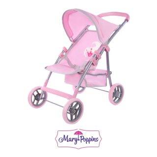 Коляска для куклы "Корона" прогулочная с подставкой Mary Poppins 67212