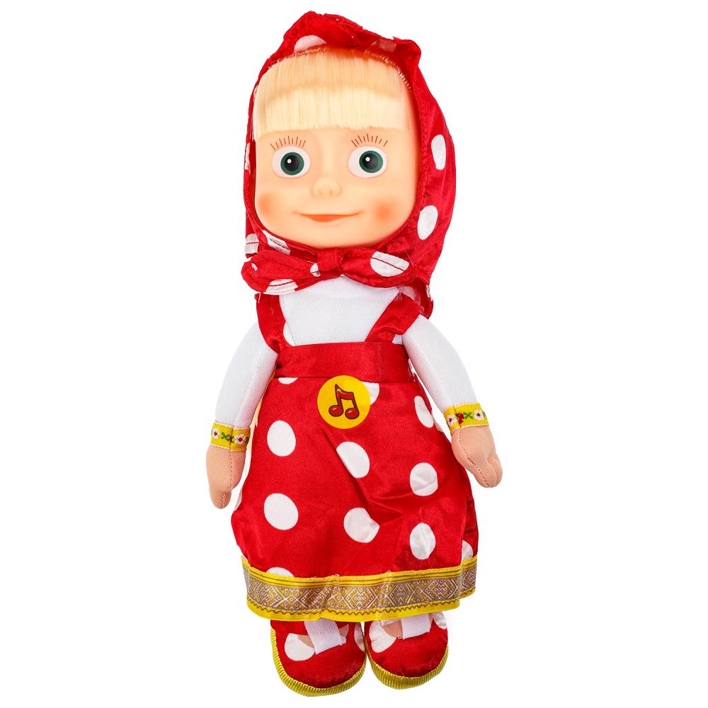 Игрушка мягкая Маша и Медведь - Маша в красном платье, 29 см. озвуч. Мульти-пульти V86121-30R (24)