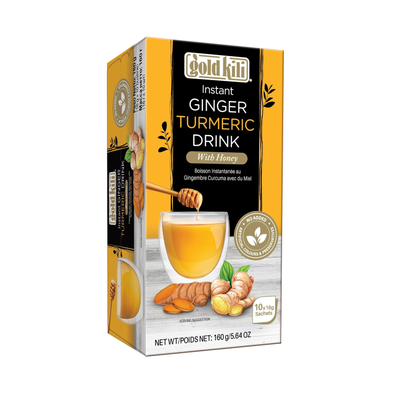 Чай Gold Kili Имбирный напиток с куркумой и медом быстрораств. 10пак 1560884