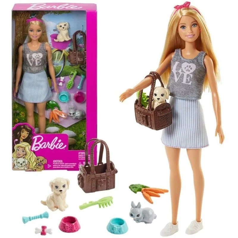 Кукла Mattel Barbie с питомцем и аксесс. FPR48