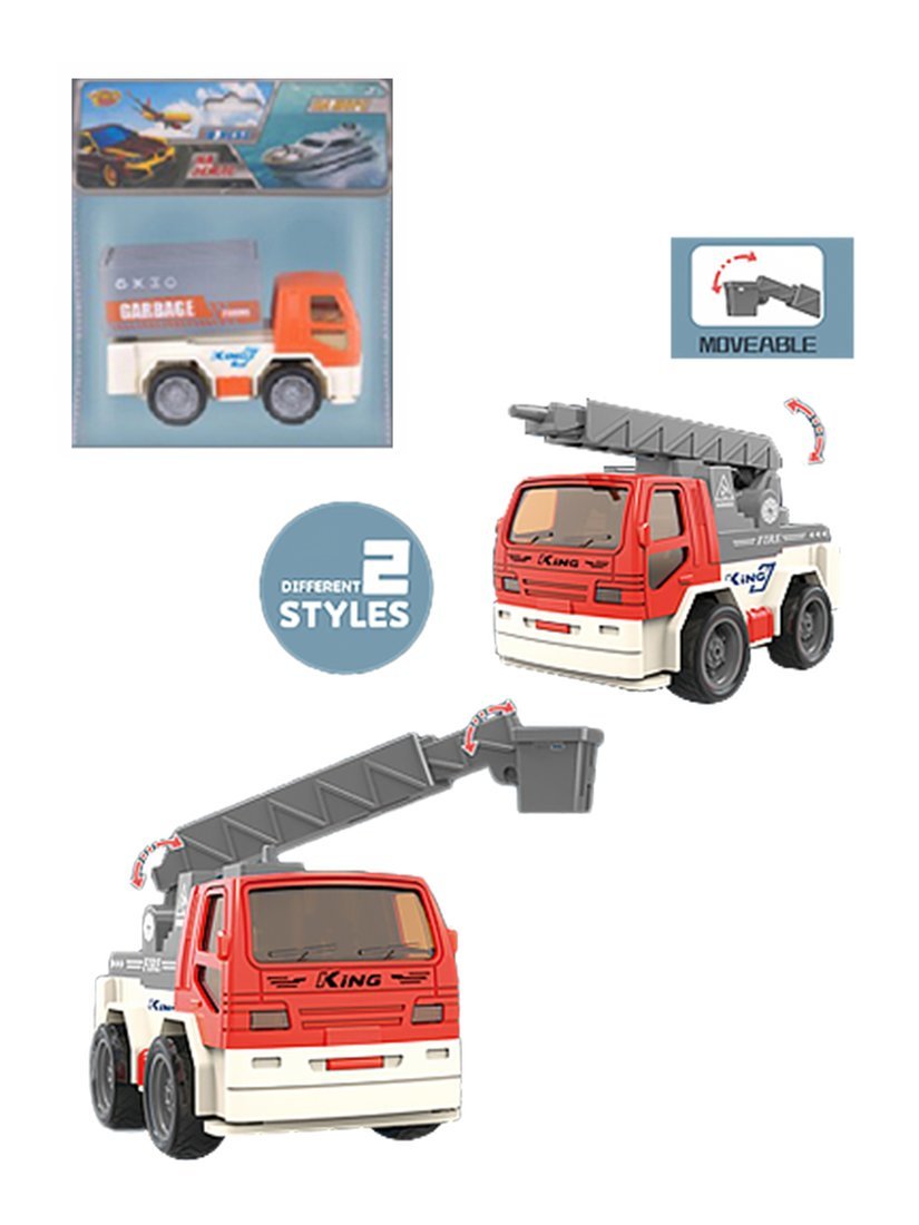 Пожарная машина инерционная, пакет, в асс Наша Игрушка M1601-4