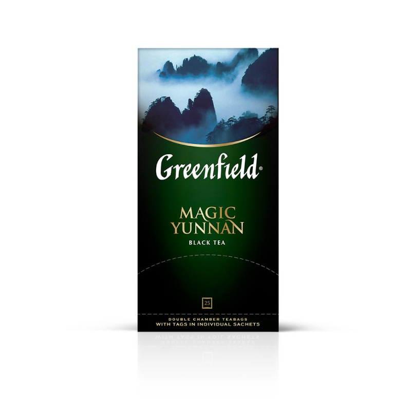Чай Greenfield черный Magic Yunnan, 25пак/1уп 0356-10 1301751