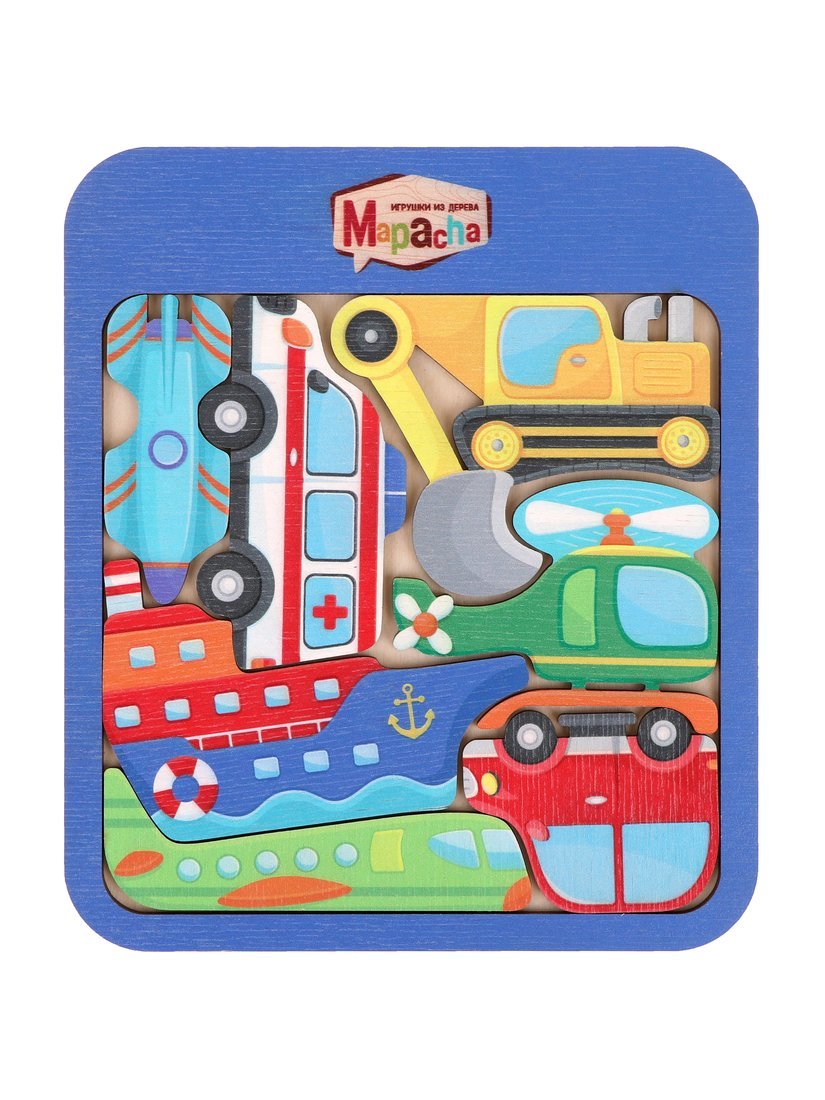 Головоломка Транспорт, 8 деталей Mapacha 962509