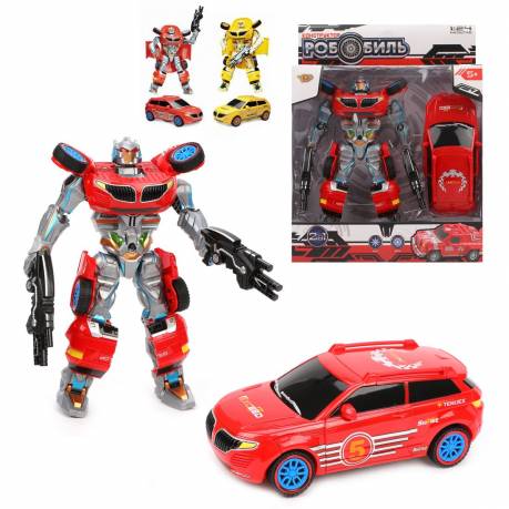 Игрушка Трансформер Робот-машина в асс., свет/звук, Наша Игрушка M7408-5