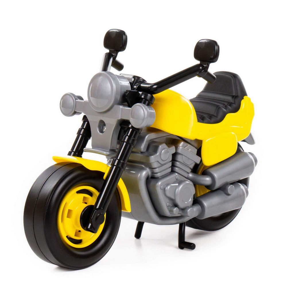 Мотоцикл ПОЛЕСЬЕ гоночный Байк желтый 24х13,5х18 см П-8978/желтый