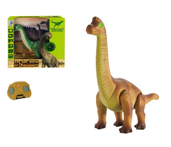 Игрушка "Динозавр Бронтозавр" р/у, световые и звуковые эффекты (в асс) Junfa 9984
