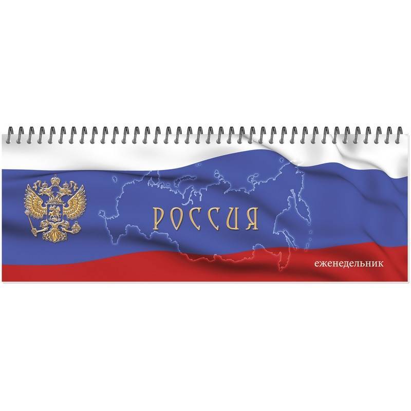 Планинг недатированный Госсимволика картон 56 листов (295х100 мм) 1096211