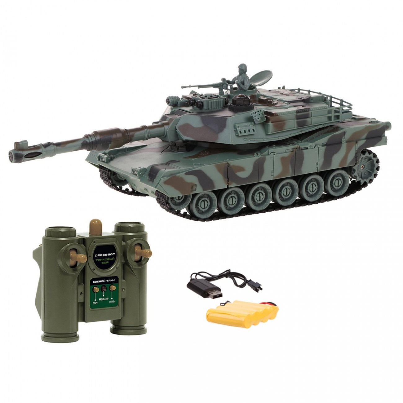 Танк р/у 1:24 Abrams M1A2 (США) аккум. Crossbot 870629
