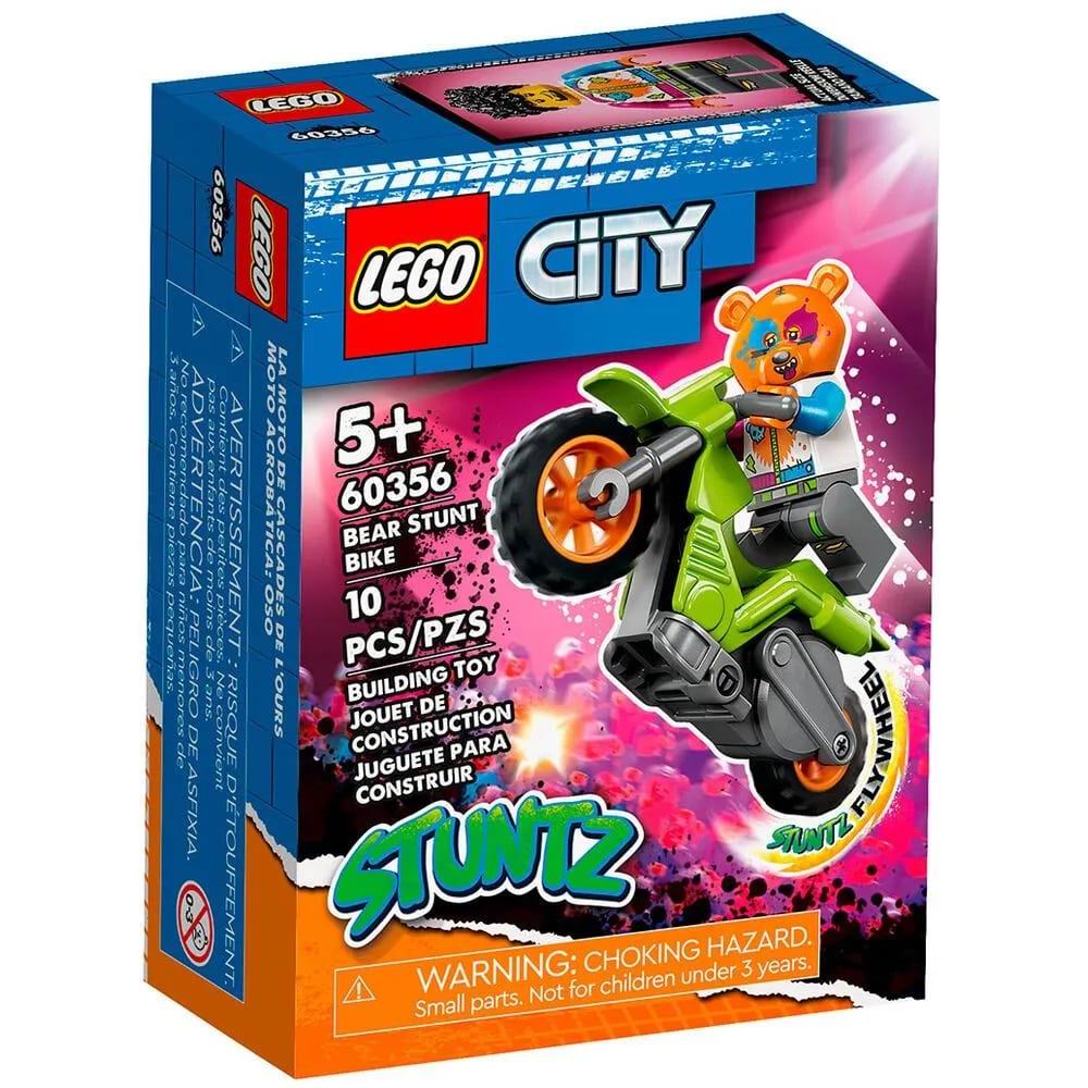 Конструктор LEGO City Stuntz Медведь на трюковом байке 60356-L