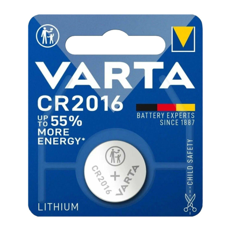 Батарейка Varta ELECTRONICS CR2016 BL1 Lithium 3V (6016) (6016101401) 1931774