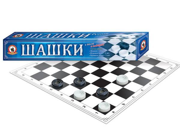 Шашки, детская настольная игра Русский Стиль 02020