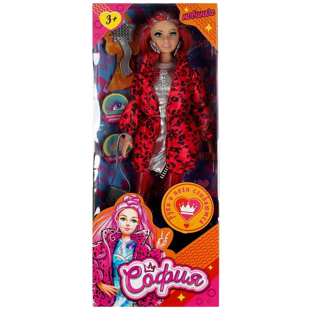 Кукла 29 см. София, руки и ноги сгибаются, ресницы, маникюр, аксесс. Карапуз 66001-EXTRA2-S-BB